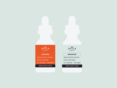 Avila Herbals brandguides branding cbd design graphic design illustration logo packaging vector