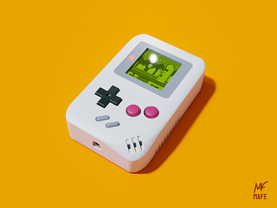 Game Boy 3d blender