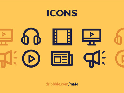 Icons graphic design icons illustration illustrator