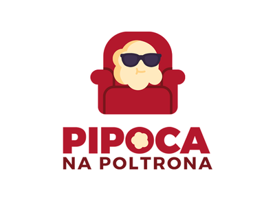 Pipoca na Poltrona graphic design illustrator logo