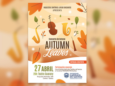 Autumn Concert graphic design illustration illustrator vector