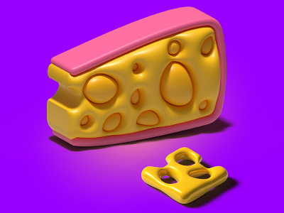 Cheese #DAY2 #100DAYSWITHILLUSTRATOR 3d design graphic design illustration