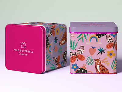 Cookie Tin Design and Illustration