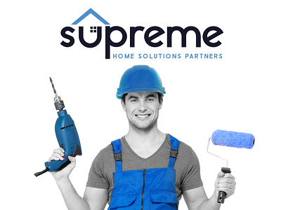 Supreme Home Solutions Partner Logo branding busniess logo design graphic design illustration logo logo design vector