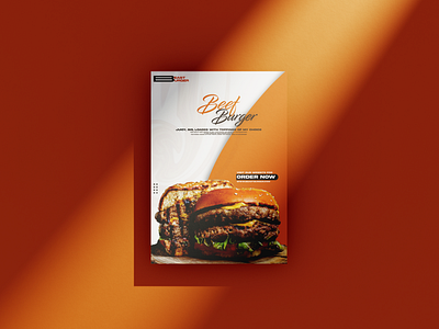 Beef Burger Flyer branding design flyer flyer design food food poster graphic design