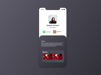 Daily UI Challenge 006 | User Profile 006 dailyui dailyuichallenge designui interface ui uidesign userinterface userinterfacedesign userprofile ux