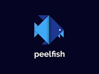 Peelfish branding illustration logo vector