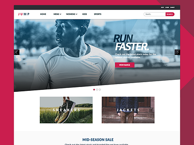 Ecommerce sport clothing store