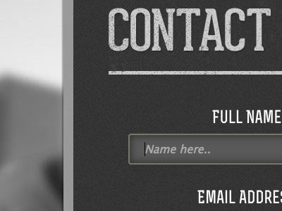 Contact Form idea contact form hipster