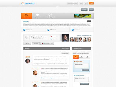 Convetit discussion page discussion subpage webdesign website