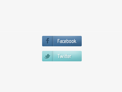 Social Buttons buttons facebook twitter