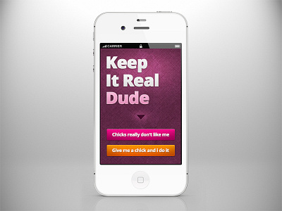 Keep it Real Dude app free iphone pink purple source