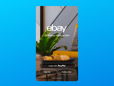 Ebay Mobile App - Redesign branding clean design logo minimal mobile mobileapp modern ui ux webdesign