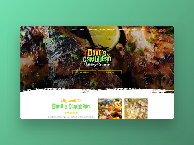 Daily UI - Day 05 brand branding chicken clean food jerk logo minimal mobile modern street food ui ux web webdesign website wordpress