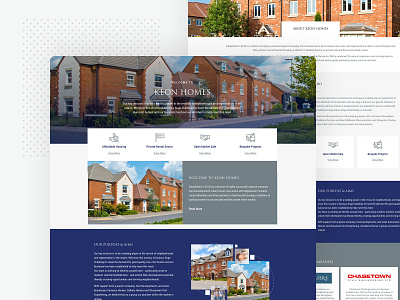 Keon Homes - Website Design brand branding housing minimal mobile modern ui ux web webdesign website website design wordpress