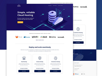 Cloud Hosting Concept