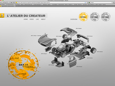 Renault - Atelier du Createur activation advertising art direction online