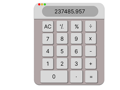 Calculator! calculator daily dailyui dailyui4 design figma learning mac ui