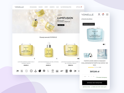 Cosmetics online store optimization design graphic design ux