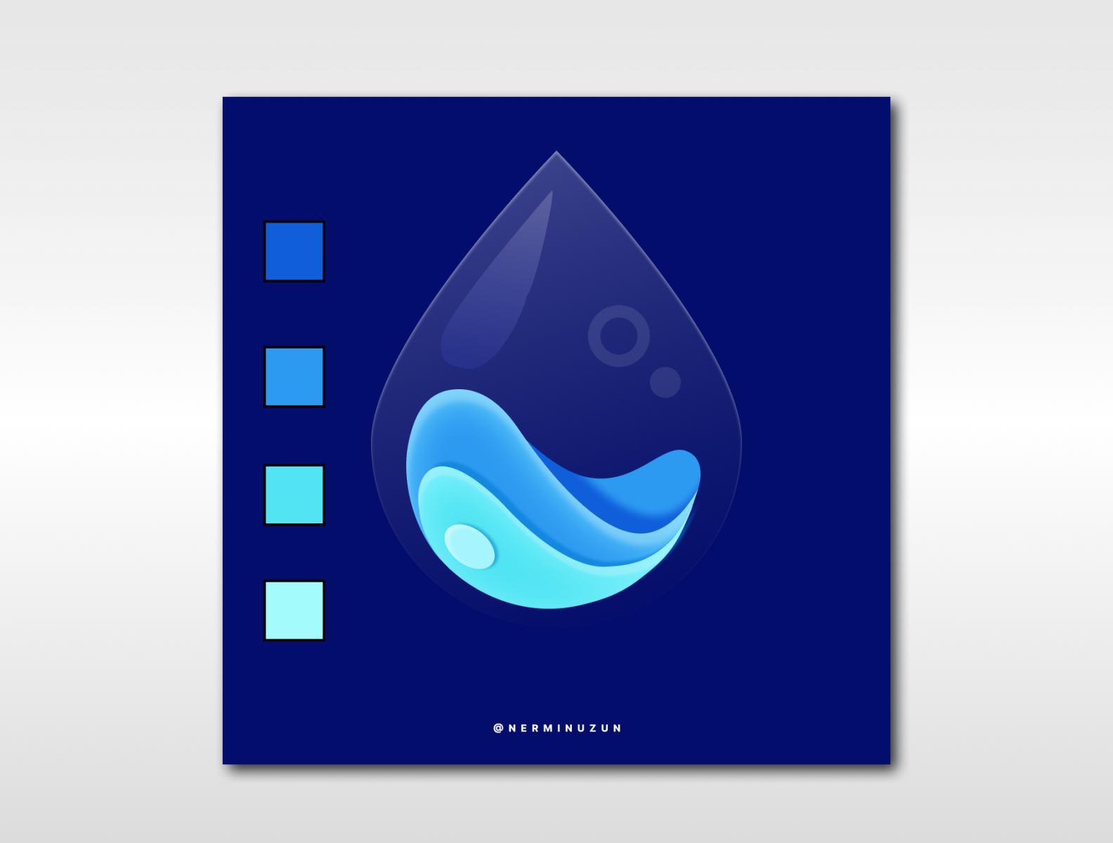 Illustration of water drop by nermin uzun on Dribbble