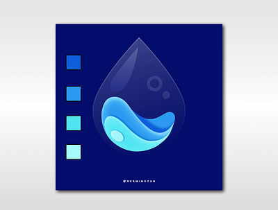 Illustration of water drop abstract background branding design graphic design illustration layers logo ui water waterdrop