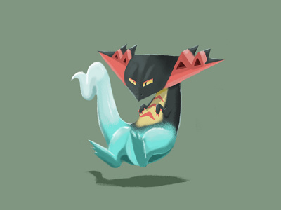 Dragapult dragapult illustration pokemon procreate shield sword