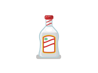 Guaro aguardiente alcohol booze fun guaro icon illustration
