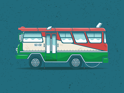 Bus 1 bus car colombia icon illustration vector vehicle