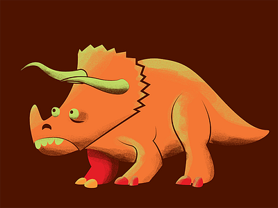 Cera cera dinosaur illustration jurassic park study triceratops