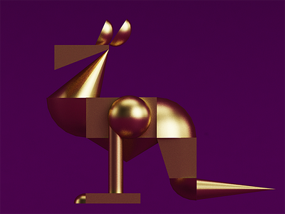 Gold Kangaroo cinema geometry gold kangaroo lopoly