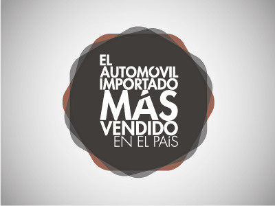"El Automovil Importado Más Vendido en el País" car emblem illustrator kia logo seal
