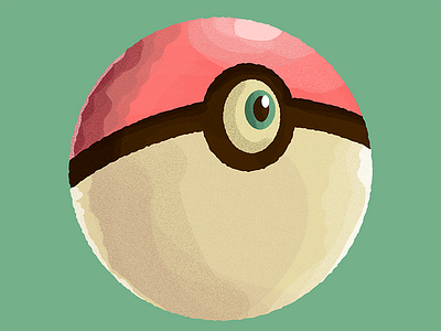 All Seeing Pokéball creepy eye go illustration photoshop pokeball pokemon