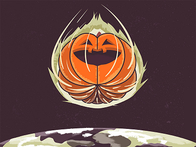 Fall Is Coming basic earth fall halloween meteor pumpkin space spice