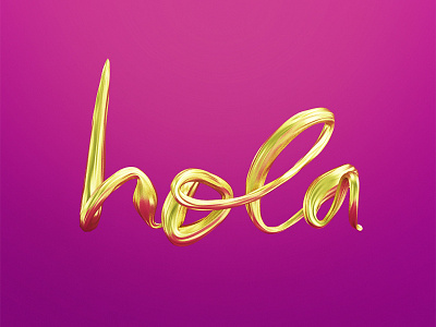 HOLA! 3d cinema gold hello hi hola