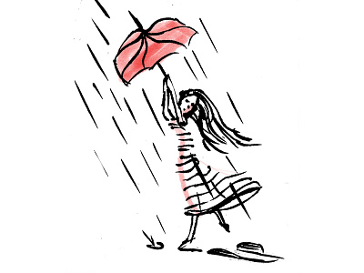 The Weather Today fashion rain umbrella weather woman