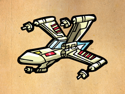 X-Wing Doodle doodle illustration illustrator luke star wars x wing x wing