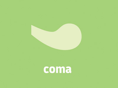 Coma clean colombia coma comma design funny illustration illustrator minimal play type vector word