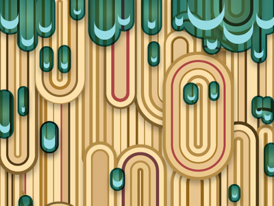Wood and Water cartoon grain illustration illustrator park pattern vector water wood