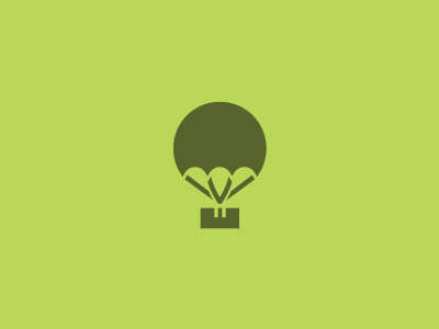 Deployment icon illustration illustrator logo parachute symbol vector