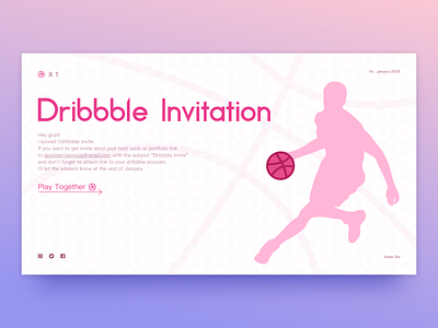 Dribbble Invitation dribbble invite