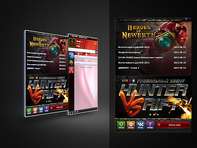 Background and buttons design 3d backgroun buttons client game garena moba