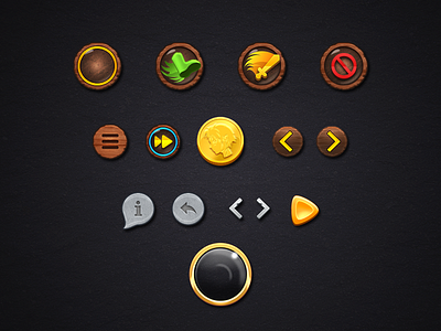 Rejected. 3d buttons coin frame gold gui icons rejected stone wood