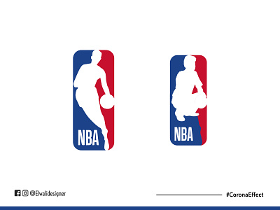 Corono virus effects @NBA brand design covid19 design illustration illustrator nba photoshop vector