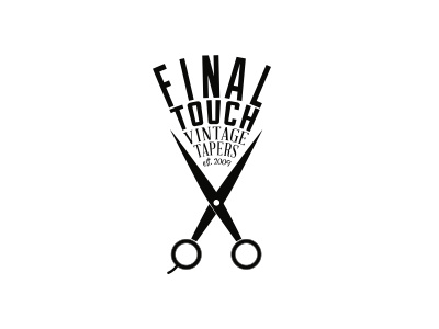 Final Touch Barber Shop barber barber shop design logo typography urban vintage