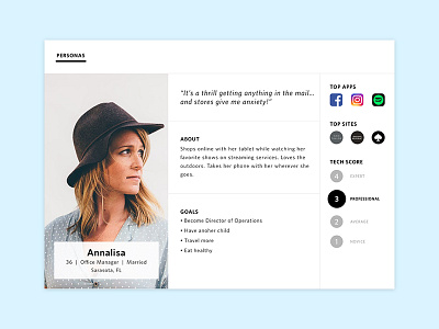 Creating Personas design fashion minimal personas process ui ux web workflow