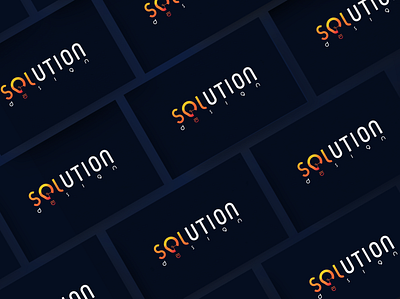 SolutionDesign branding bulb bussines card darkblue design illustrator light logo sol sole solution sun vector