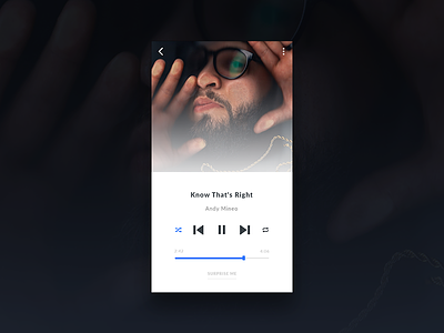 Music Player Concept 09 app clean concept daily ui minimalist music player ui ux