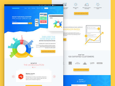 Webdesign project - Homepage design flat homepage illustrations landing ui ux webdesign