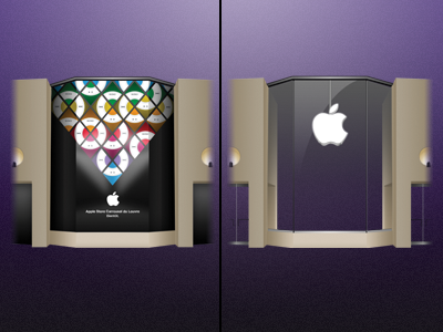 Apple store louvre opening by Matthieu Laroche on Dribbble