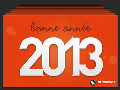 Bonne année 2013 ! (happy new year) 2013 greetings wishcard